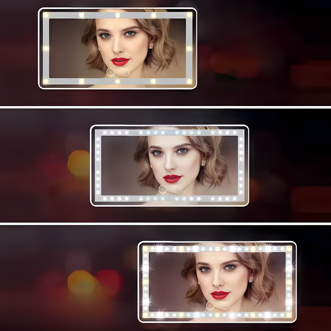 Lusterko LED do makijazu w samochodzie - Scrollnest PL