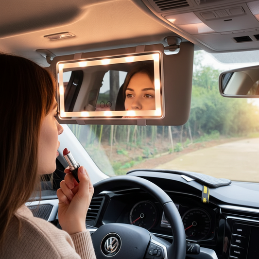 Lusterko LED do makijazu w samochodzie - Scrollnest PL