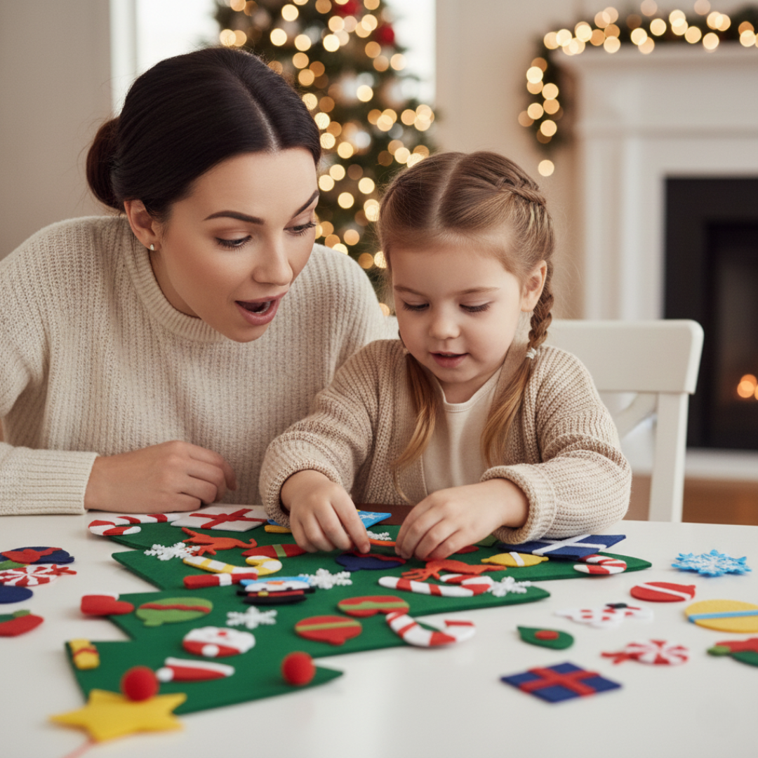 Noworoczna choinka z filcu - Scrollnest PL