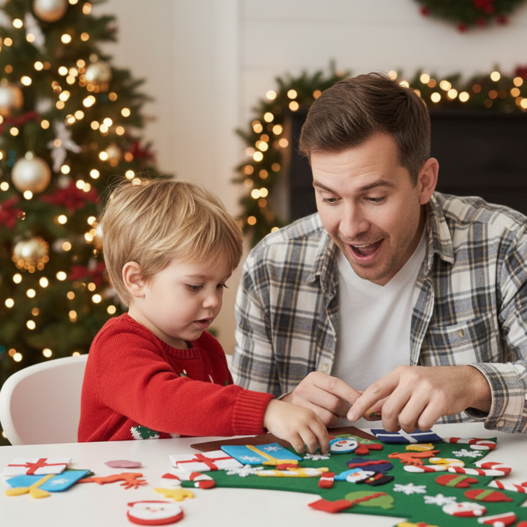 Noworoczna choinka z filcu - Scrollnest PL