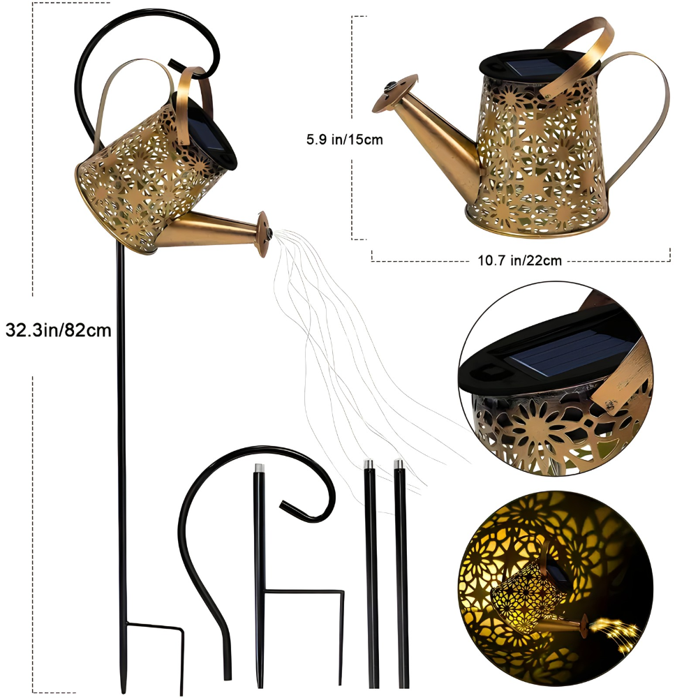 Solarna lampka w ksztalcie wiaderka - Scrollnest PL