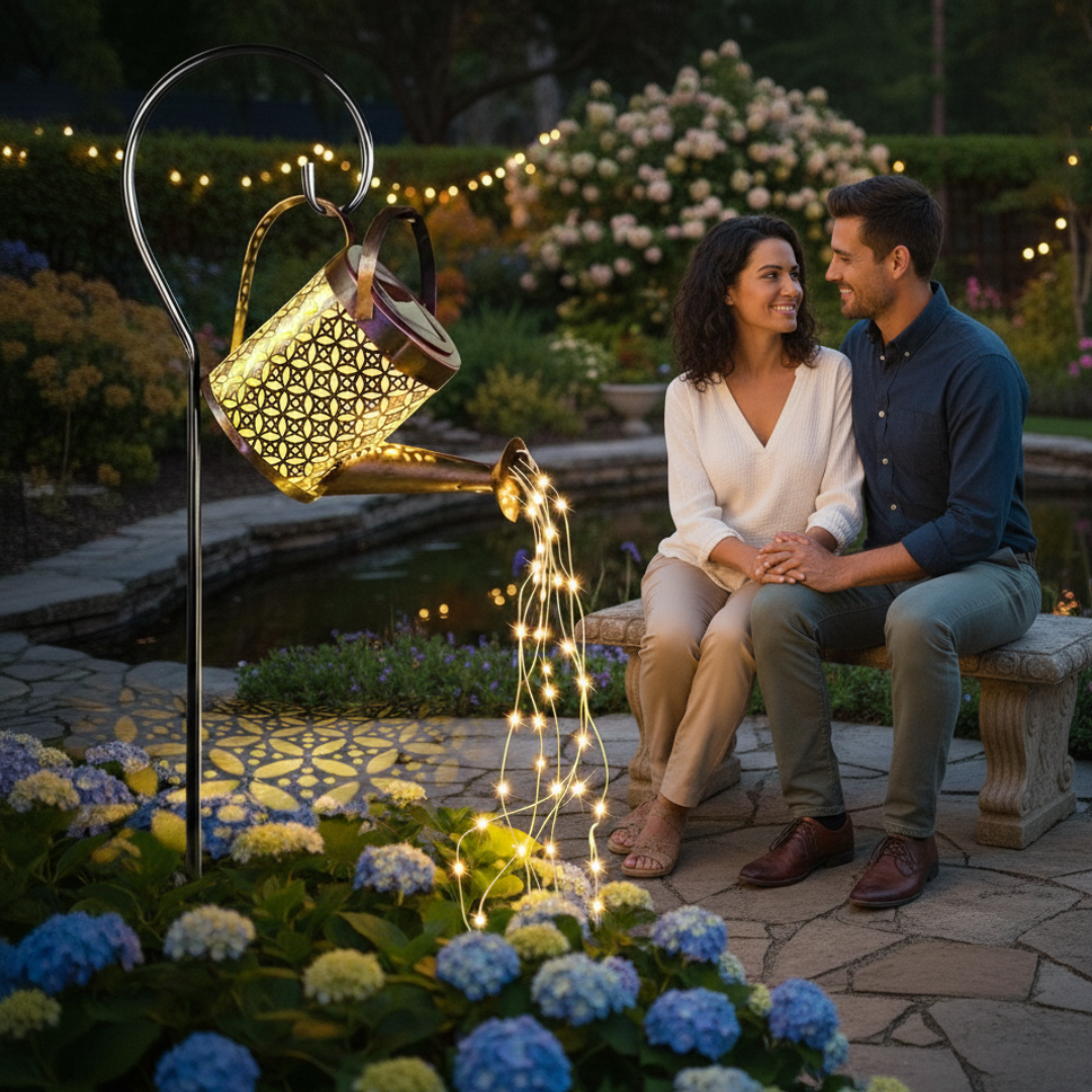 Solarna lampka w ksztalcie wiaderka - Scrollnest PL