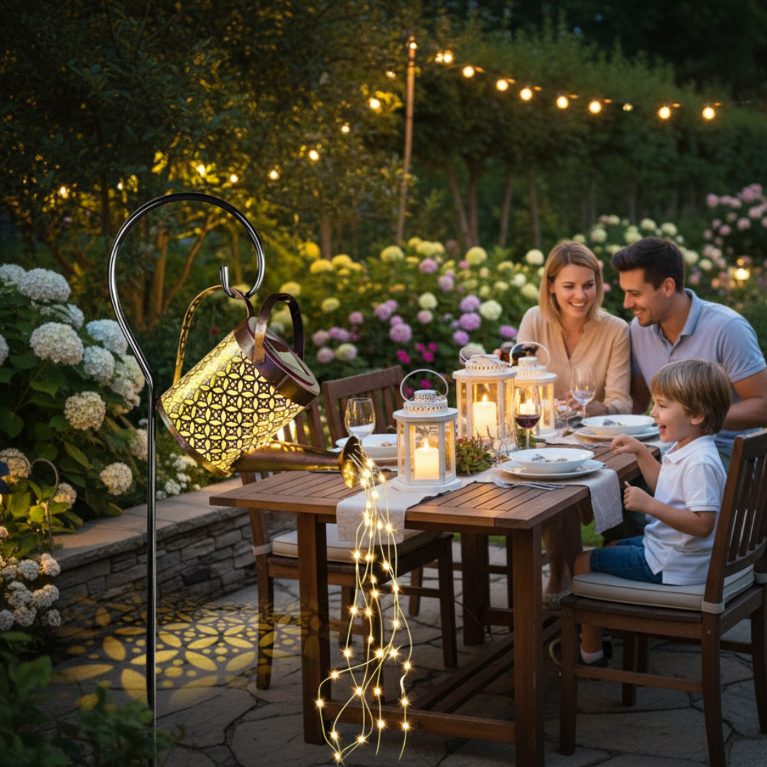 Solarna lampka w ksztalcie wiaderka - Scrollnest PL